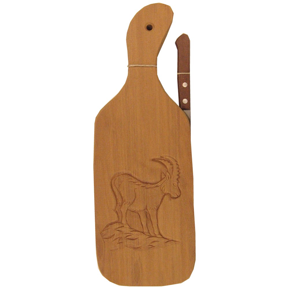 Tagliere in legno con salumi valdostani "bertolin"