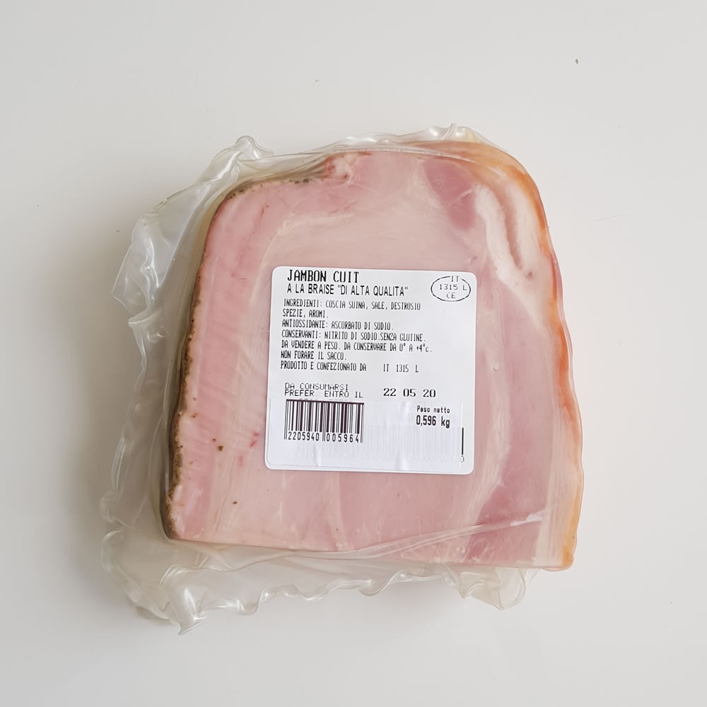 Prosciutto Cotto alla brace intero SV - 8 kg circa