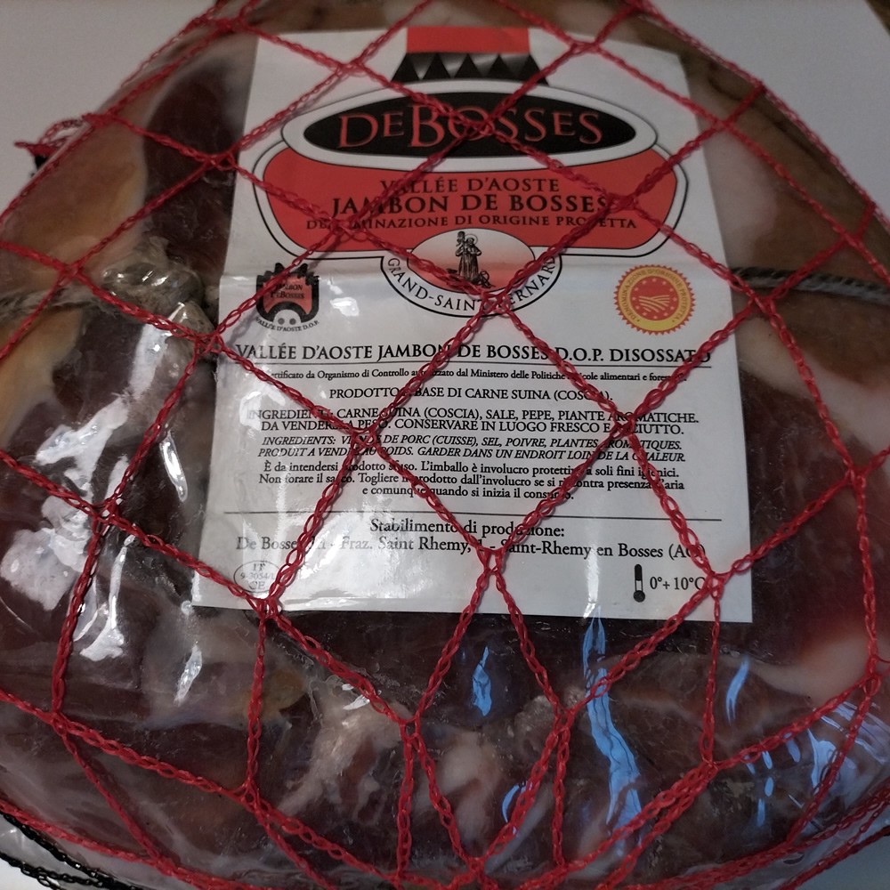 Jambon de Bosses DOP - DISOSSATO ADDOBBO 8 KG a peso variabile STAGIONATURA 18 MESI