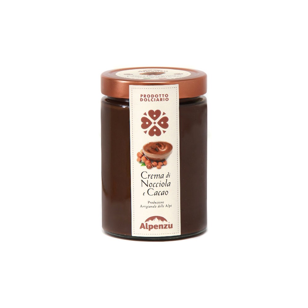 CREMA DI NOCCIOLA E CACAO  250 G
