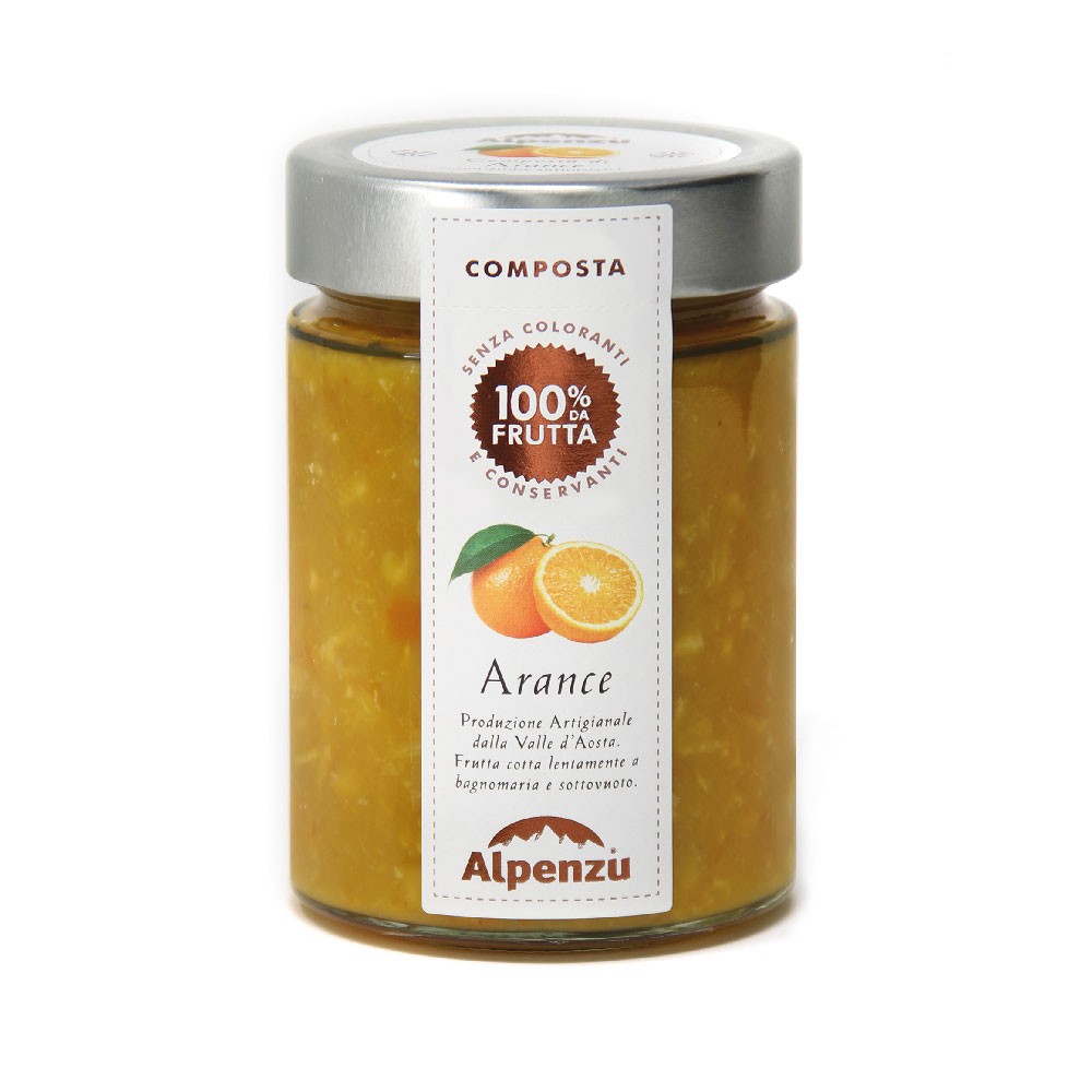 COMPOTE D'ORANGES 100% FRUIT 350 G