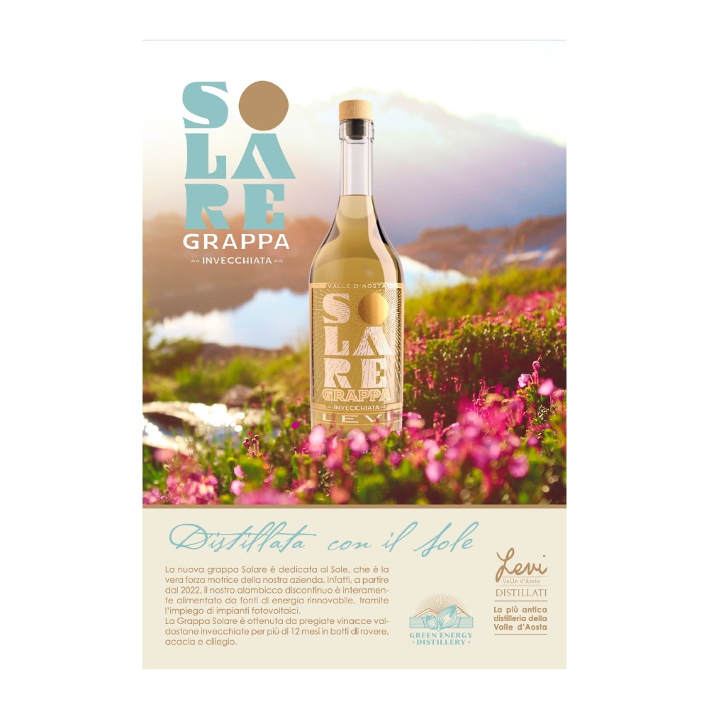 Aged Grappa SOLARE - Levi 70cl