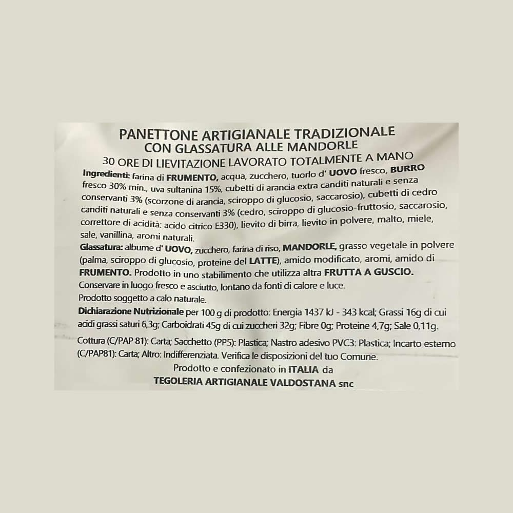 Colomba Pasquale artigianale mandorlata 800 gr