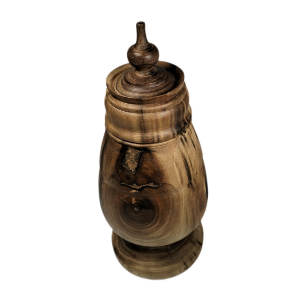 Grolla valdostana liscia in noce 27 cm - (pezzo unico)