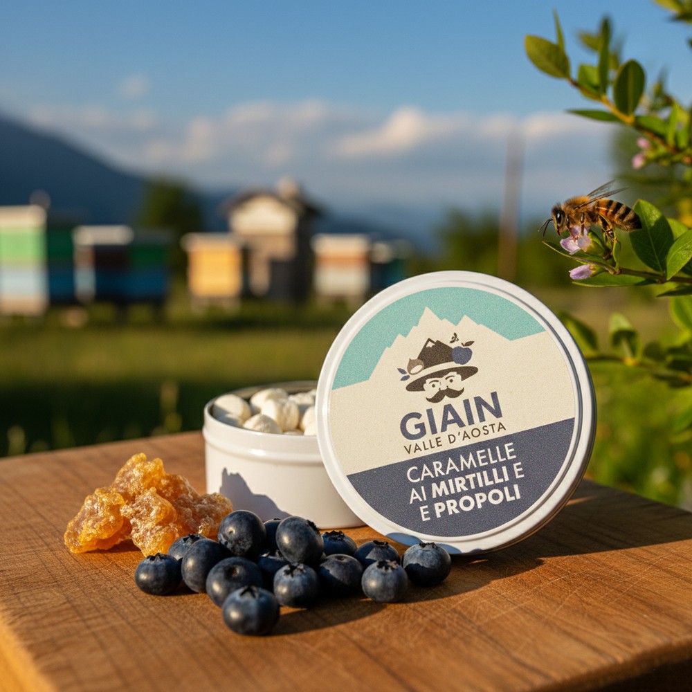 Bonbons à la propolis et aux myrtilles 40 g