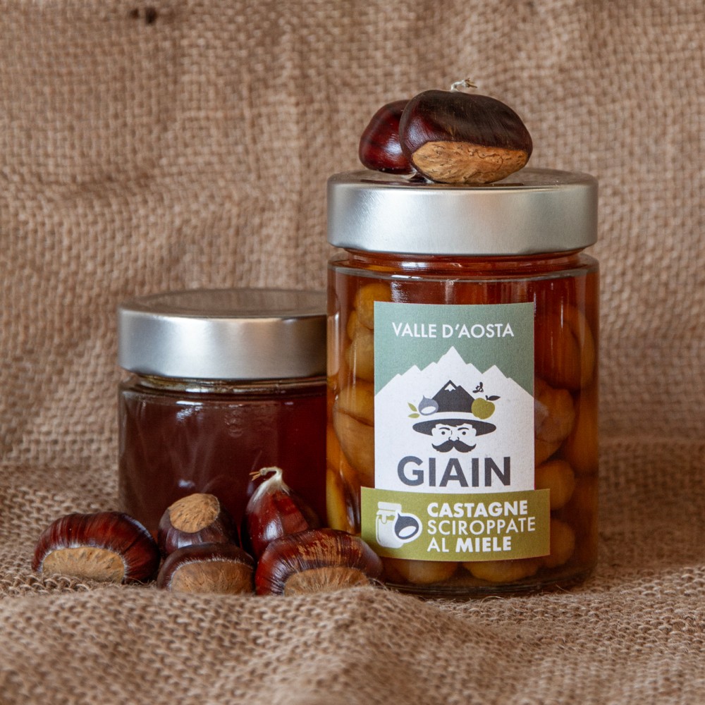 Châtaignes au sirop et miel 300 g