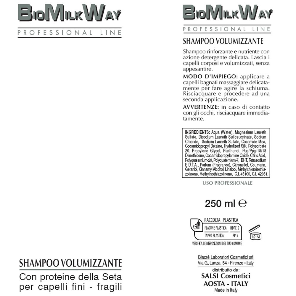 Shampoing volumateur - soie 250ml