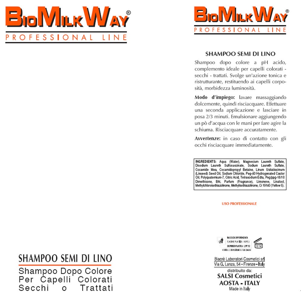 Shampoo ai semi di Lino 250ml