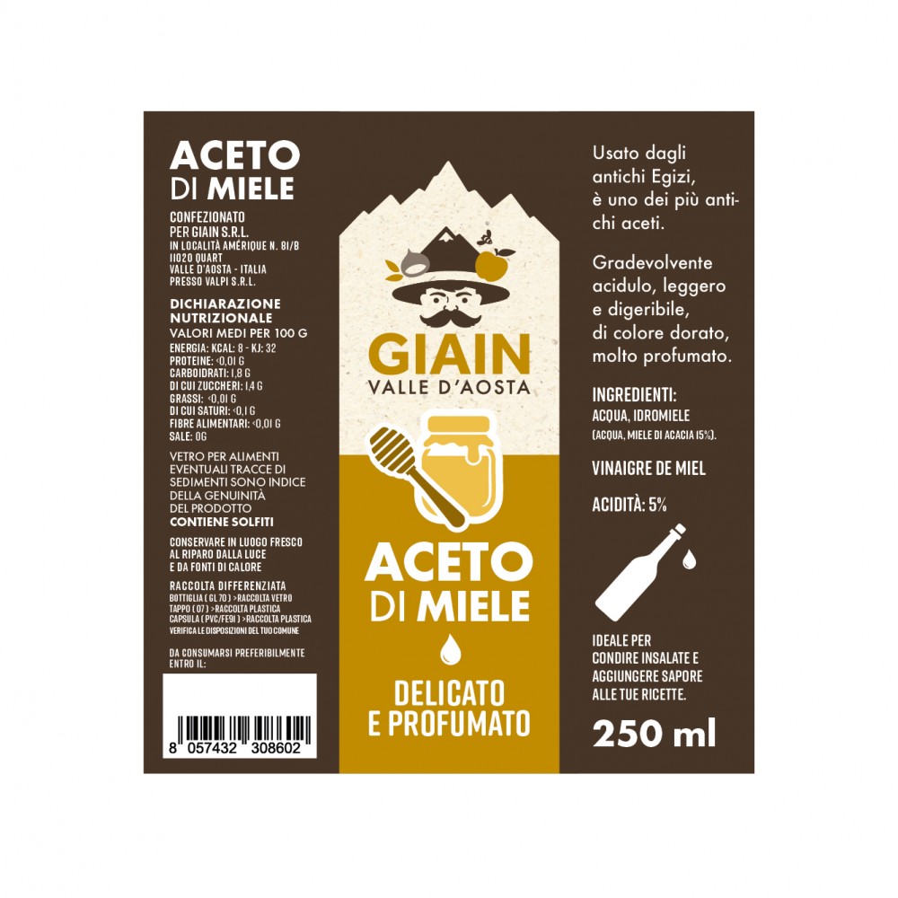 Aceto di MIELE 250 ml