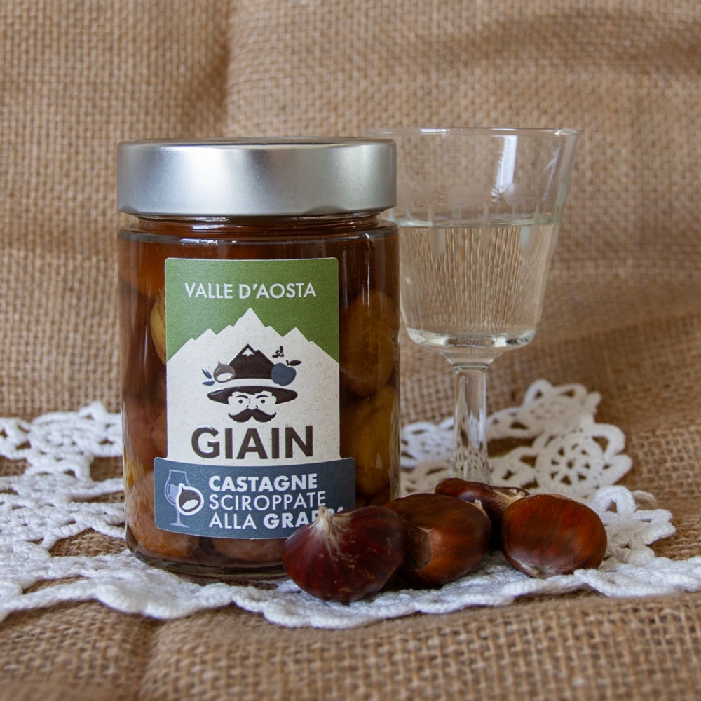 Châtaignes au sirop de grappa 300 g