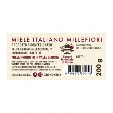 Miele millefiori Valle d'Aosta 400g