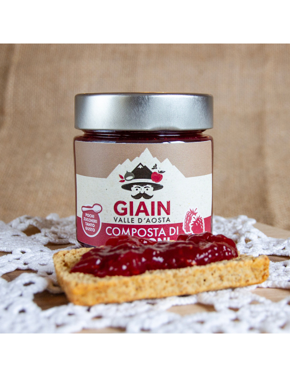 GIAIN Raspberry Fruit Spread – 250 g