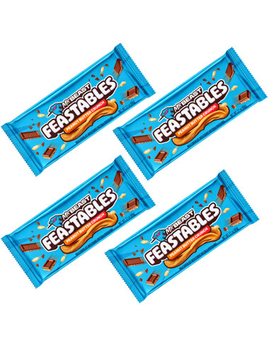MrBeast Feastables Peanut Butter (4 x 60gr )