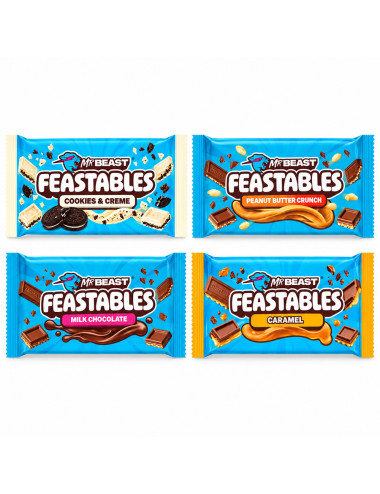 Mr Beast Feastables confezione assaggio (4 x 60gr )