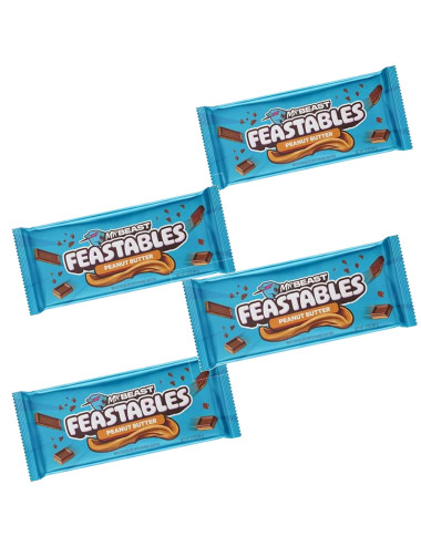 Mr Beast Feastables Peanut Butter (4 x 60gr )