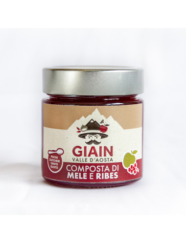 Composta di mele e ribes rosso GIAIN – 250 g