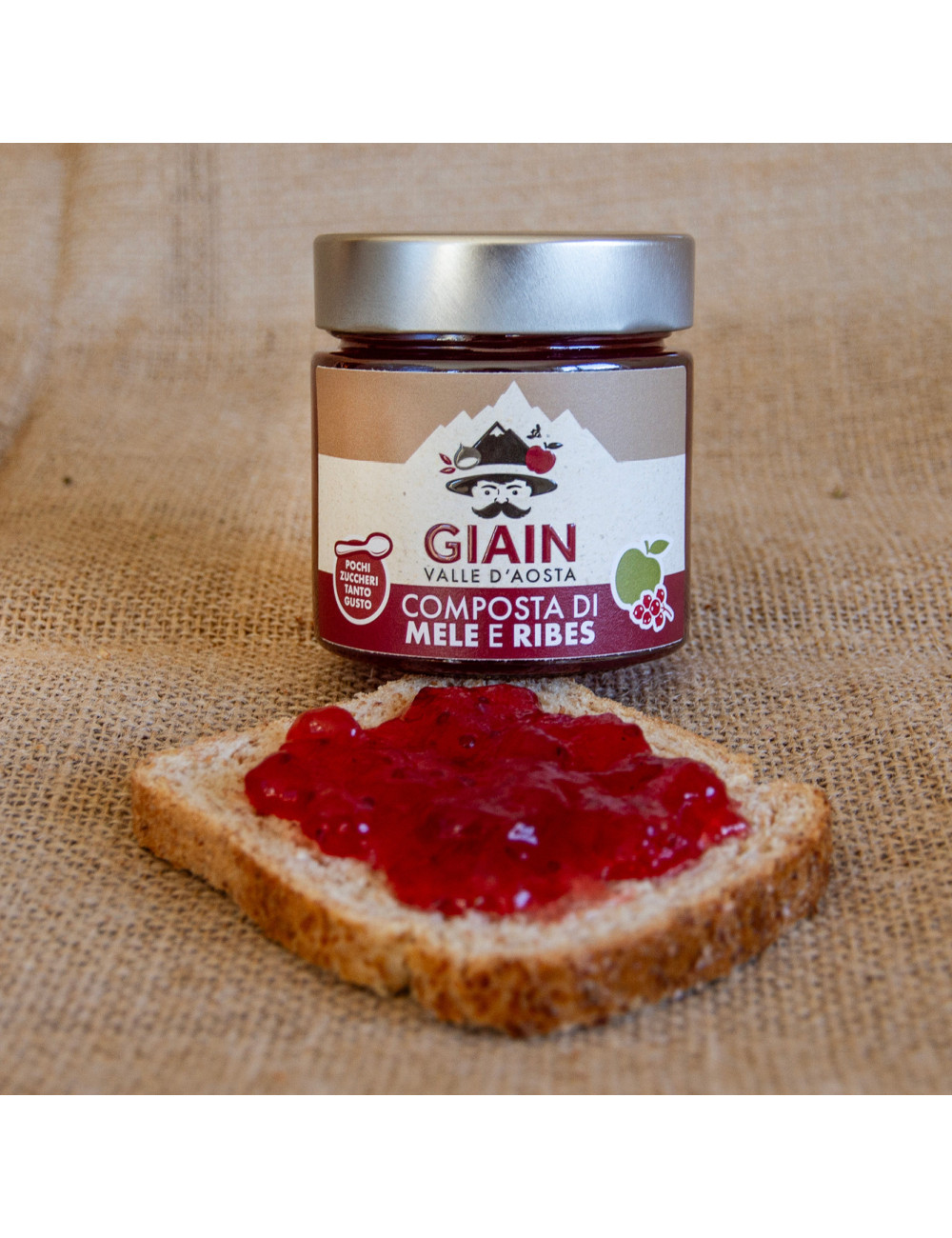 GIAIN Apple and Redcurrant Fruit Spread – 250 g