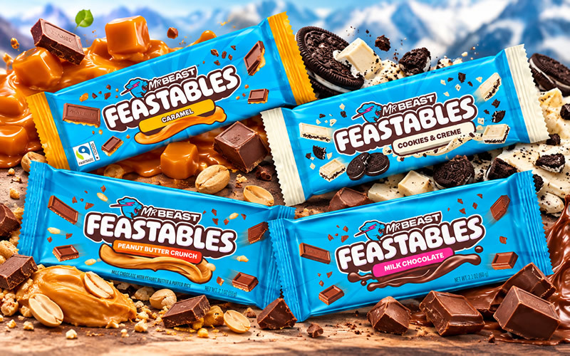 Cioccolato MrBeast Feastables: 4 gusti da provare almeno una volta!